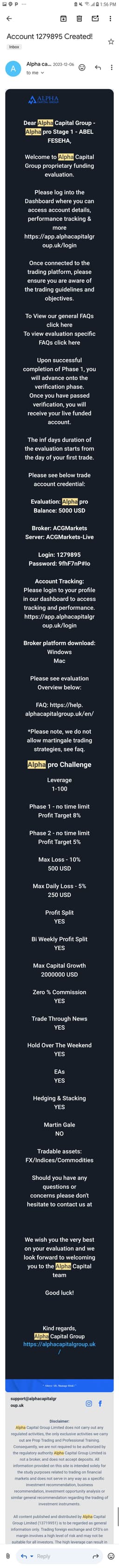 The best prop firm I used. I discovered 1 year ago and never had a problem with them. I recommend it not because I have withdrawn large sums of money with them but because of their consistency, they always demonstrate confidence that your work in the market will be paid.