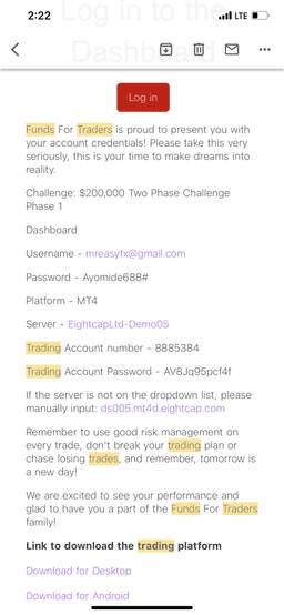 Funds for traders has been amazing firms they are very good and fast Customer support attend to solve your issue as soon possible credentials only take few minutes to be sent you news trading allow martingale allowed and so much more that give traders the opportunity to be better just give it a chance and found out dont just read please testify I know you are a risk taker you just want to take it where it safe which I recommend you this 