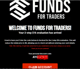 Im excited with my account, I like the prop firm its, Funds for traders is great, successes and blessings