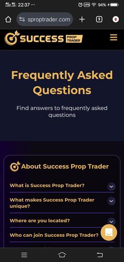 Success prop trader propfirm trusted propfirm no hidden rules easy to trade.
Thank you so much you offering best opportunities.