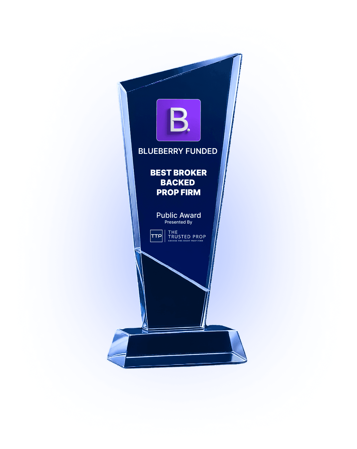 Blueberry Funded Award Banner