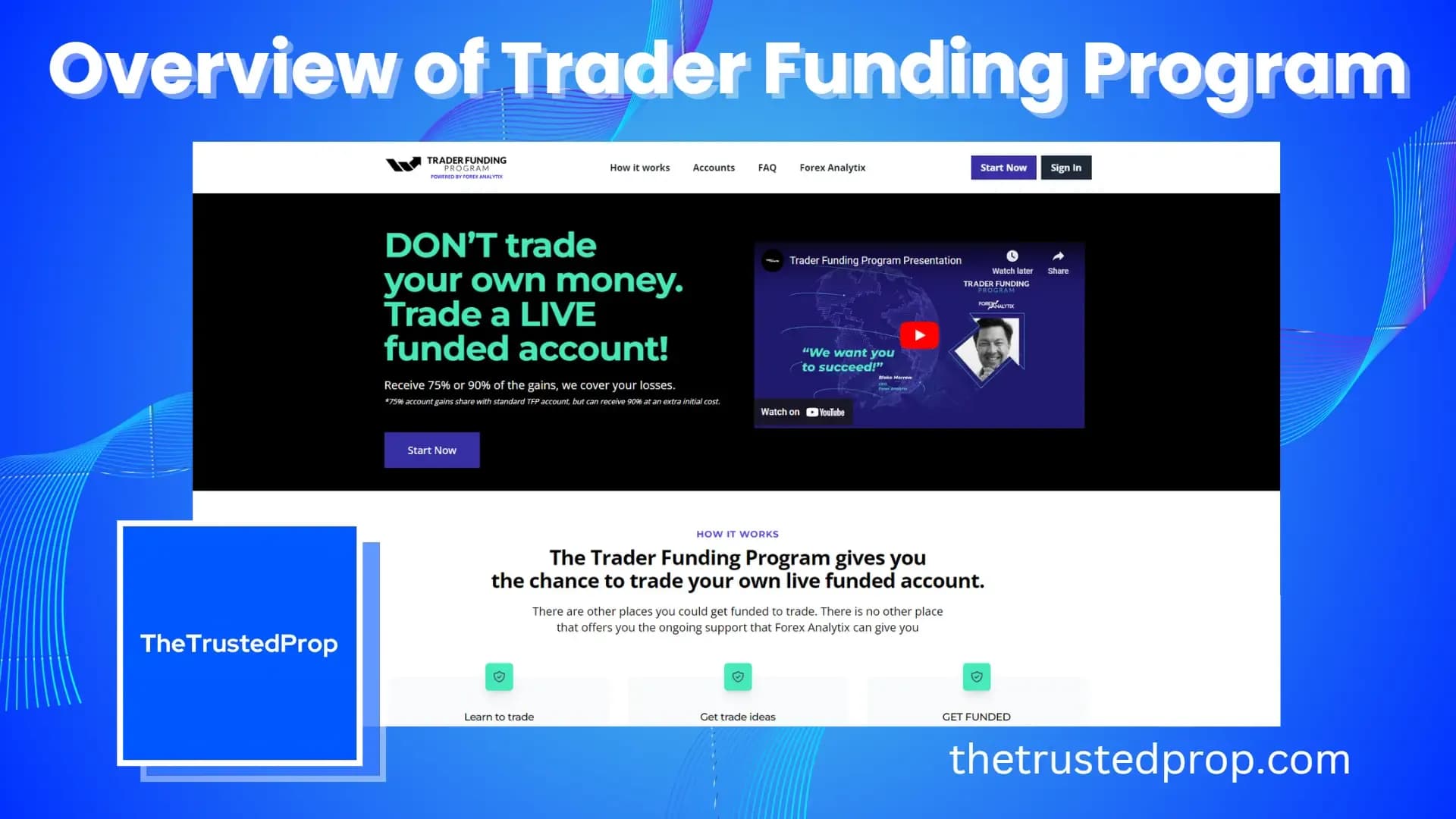 Overview of Trader Funding Program Forex Prop Firm