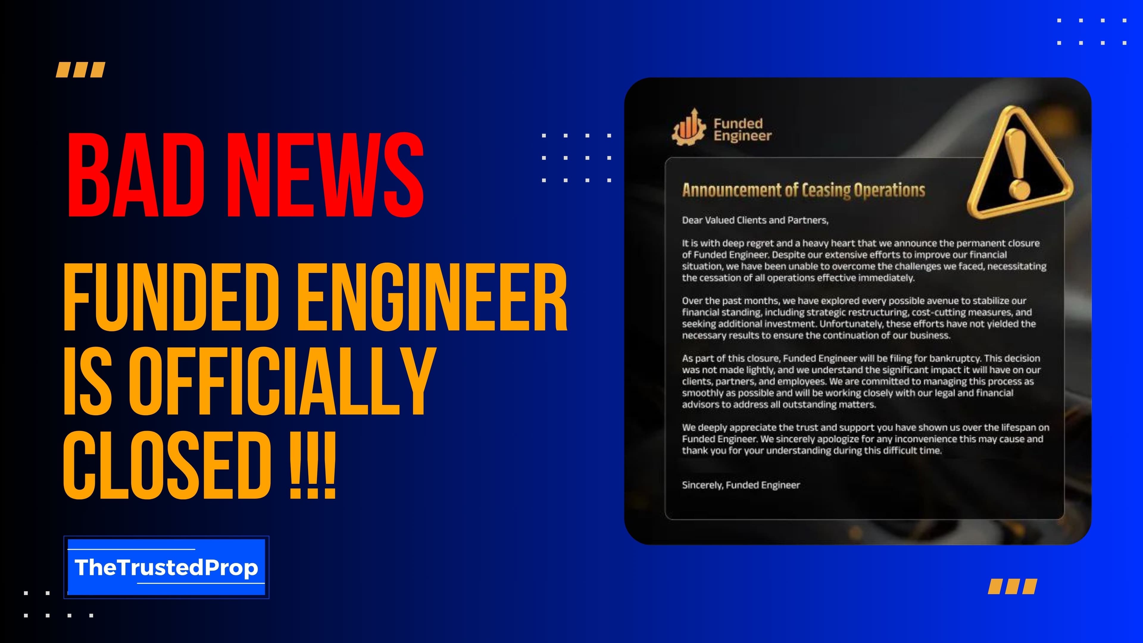 Funded Engineer Stops its Operations and Closes its Discord Community