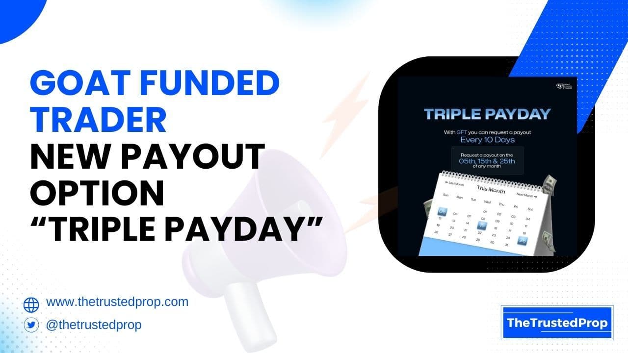 Goat Funded Trader New Payout Option TRIPLE PAYDAY