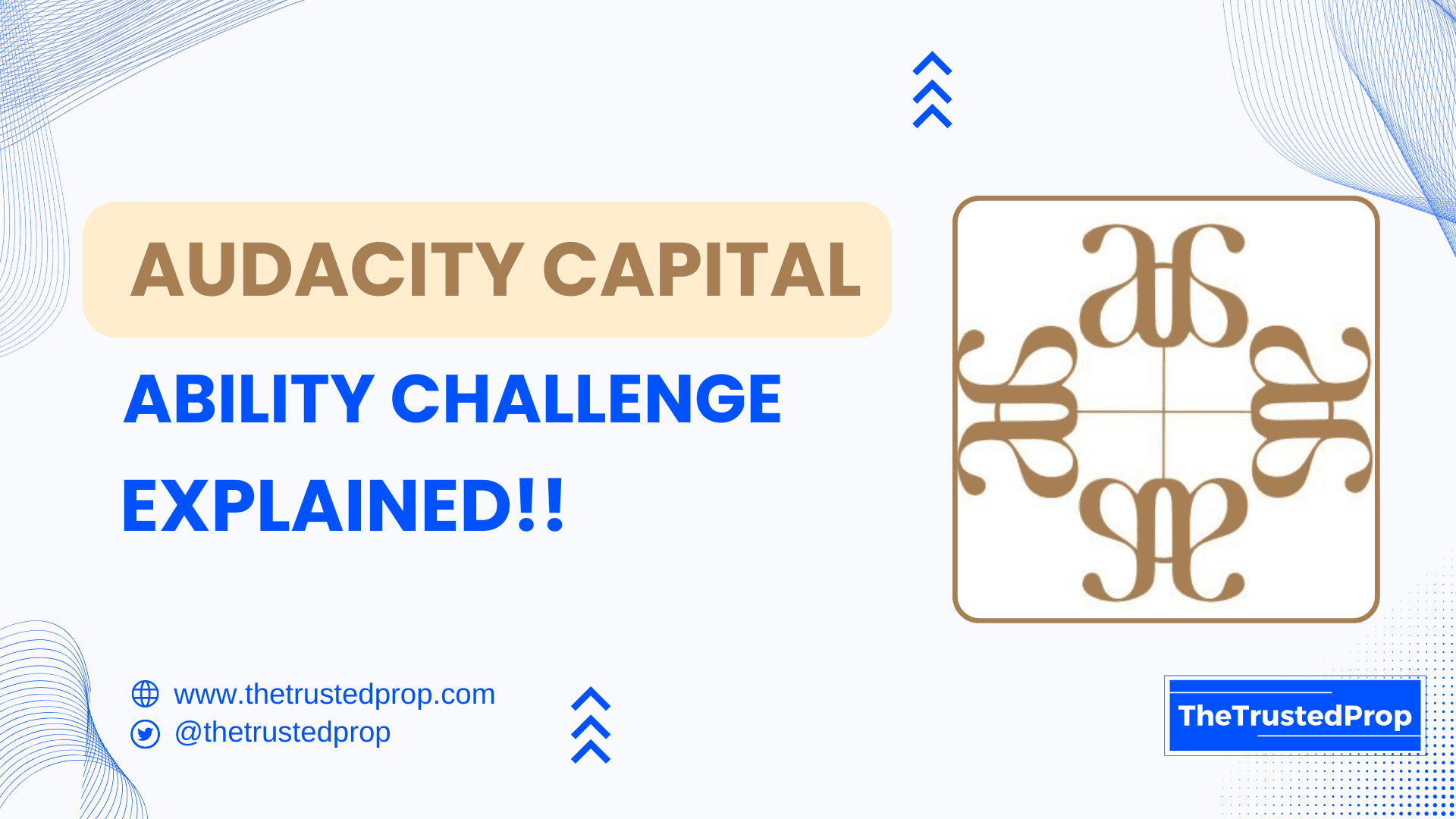 Audacity Capital Ability Challenge Explained!!