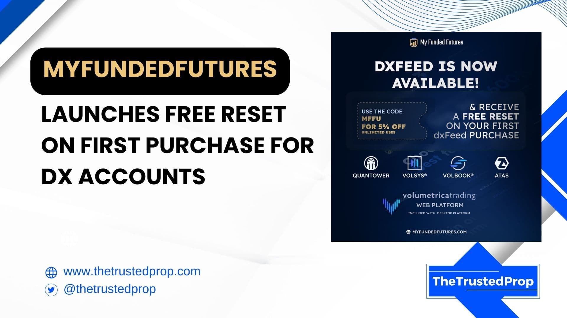 MyFundedFutures Launches Free Reset on First Purchase for DX Accounts