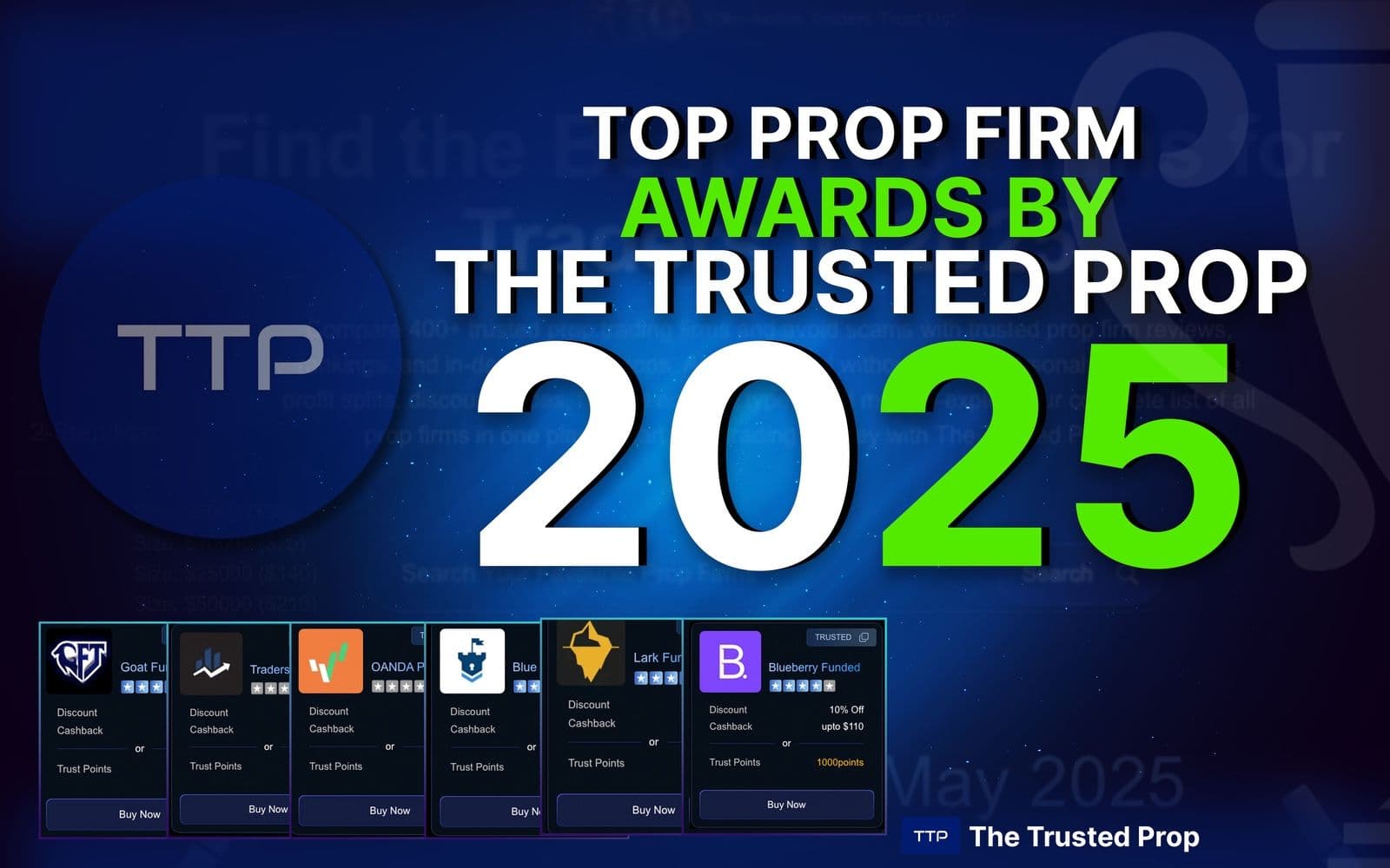 Top Prop Firm Awards by The Trusted Prop – 2024