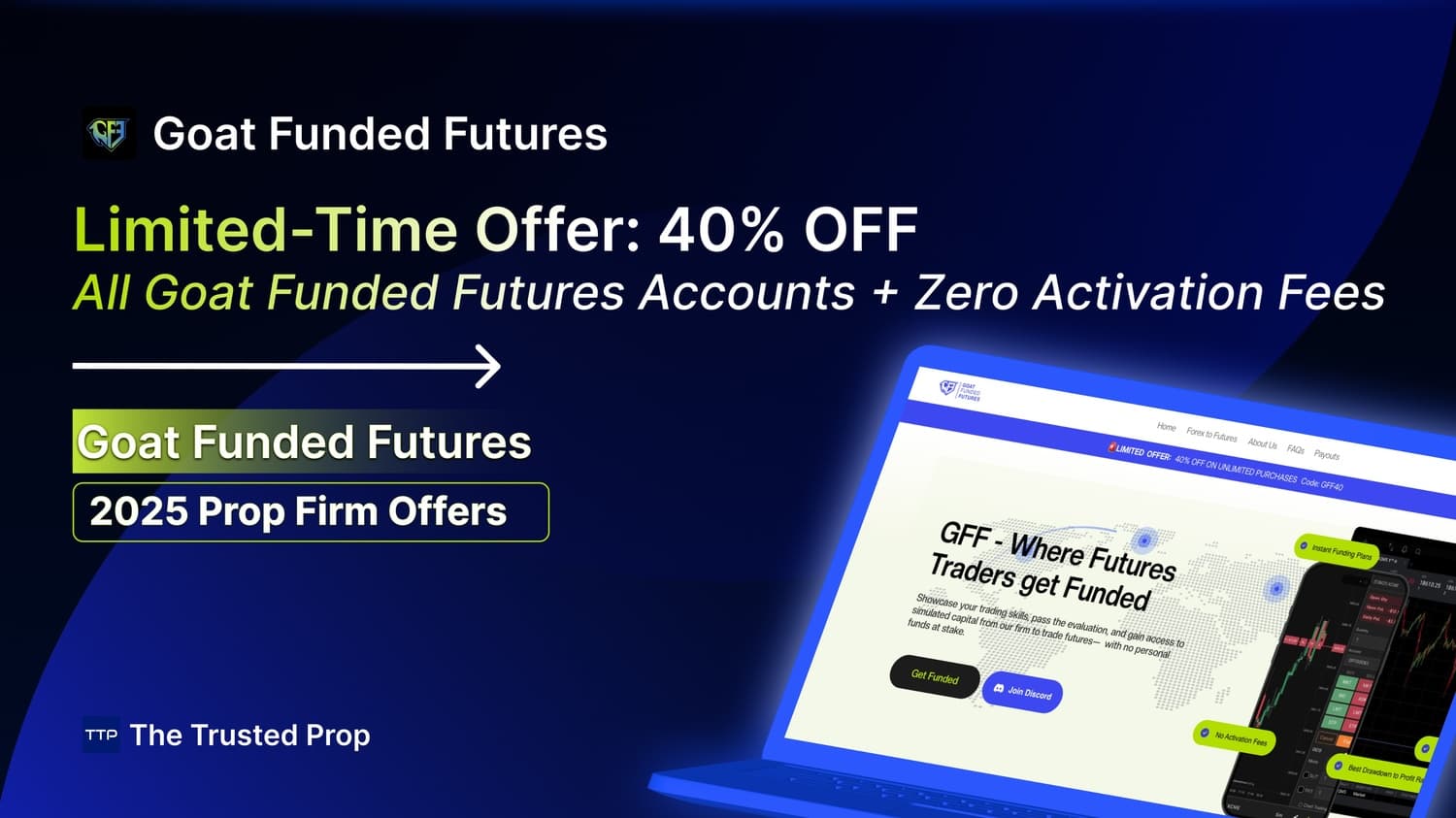 Limited-Time Offer: 40% OFF All Goat Funded Futures Accounts + Zero Activation Fees (Sep 2025)