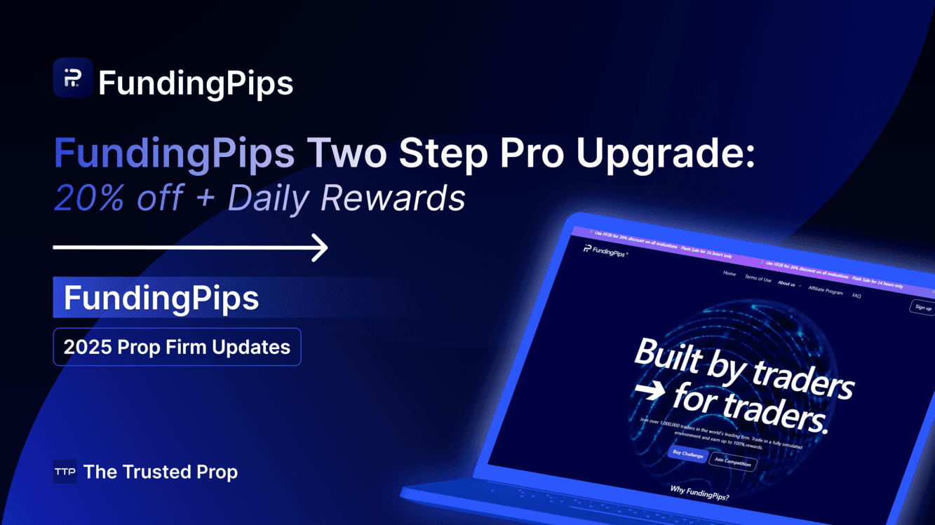 FundingPips Two Step Pro Upgrade: 20% off + Daily Rewards (Sep 2025)