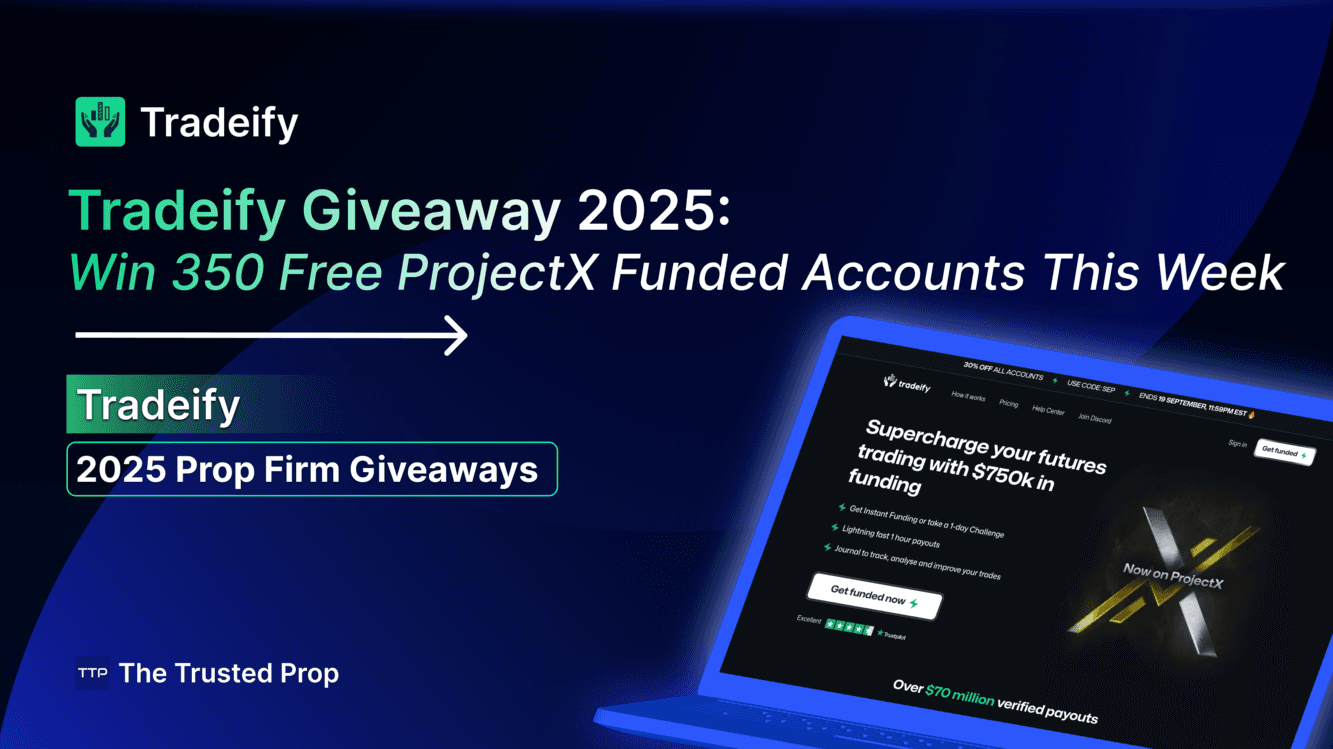 Tradeify Giveaway 2025: Win 350 Free ProjectX Funded Accounts This Week