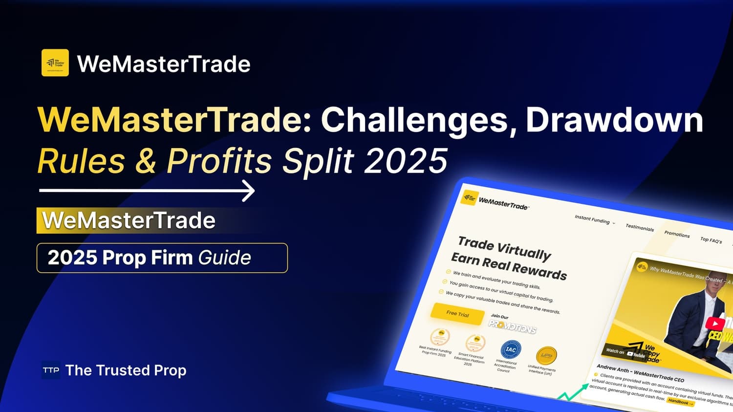 Thumbnail of WeMasterTrader: Challenges, Drawdown Rules & Profits Split 2025