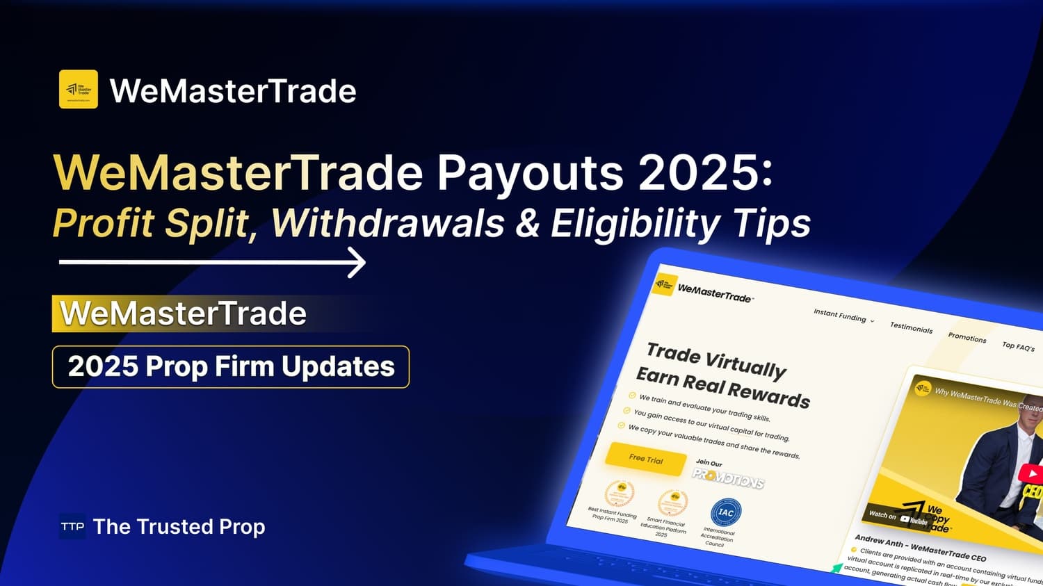 WeMasterTrade Payouts 2025: Profit Split, Withdrawals & Eligibility Tips