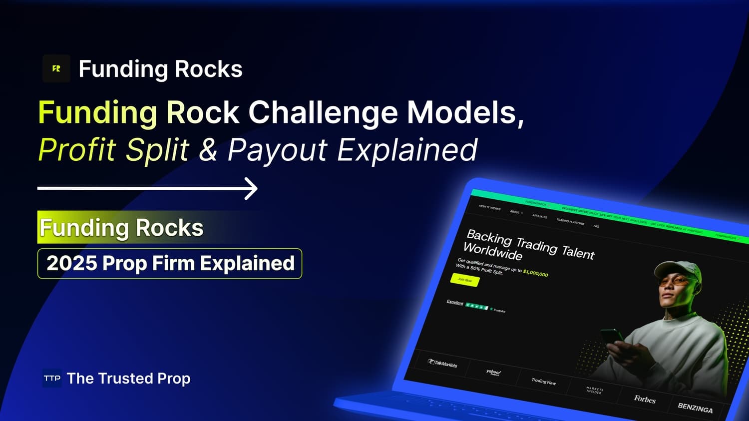 Thumbnail of Funding Rock Challenge Models, Profit Split & Payout Explained | The Trusted Prop