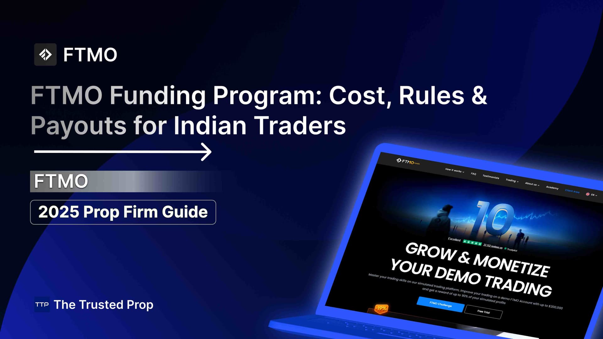 Thumbnail of FTMO Funding Program: Cost, Rules & Payouts for Indian Traders