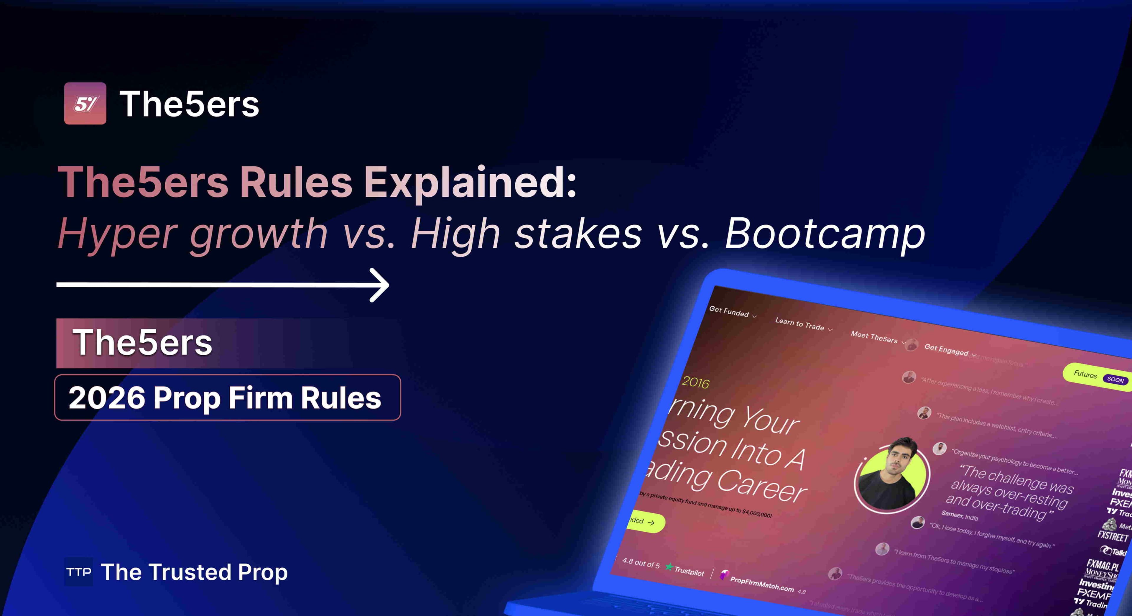 The5ers Rules Explained Hyper Growth vs. High Stakes vs. Bootcamp