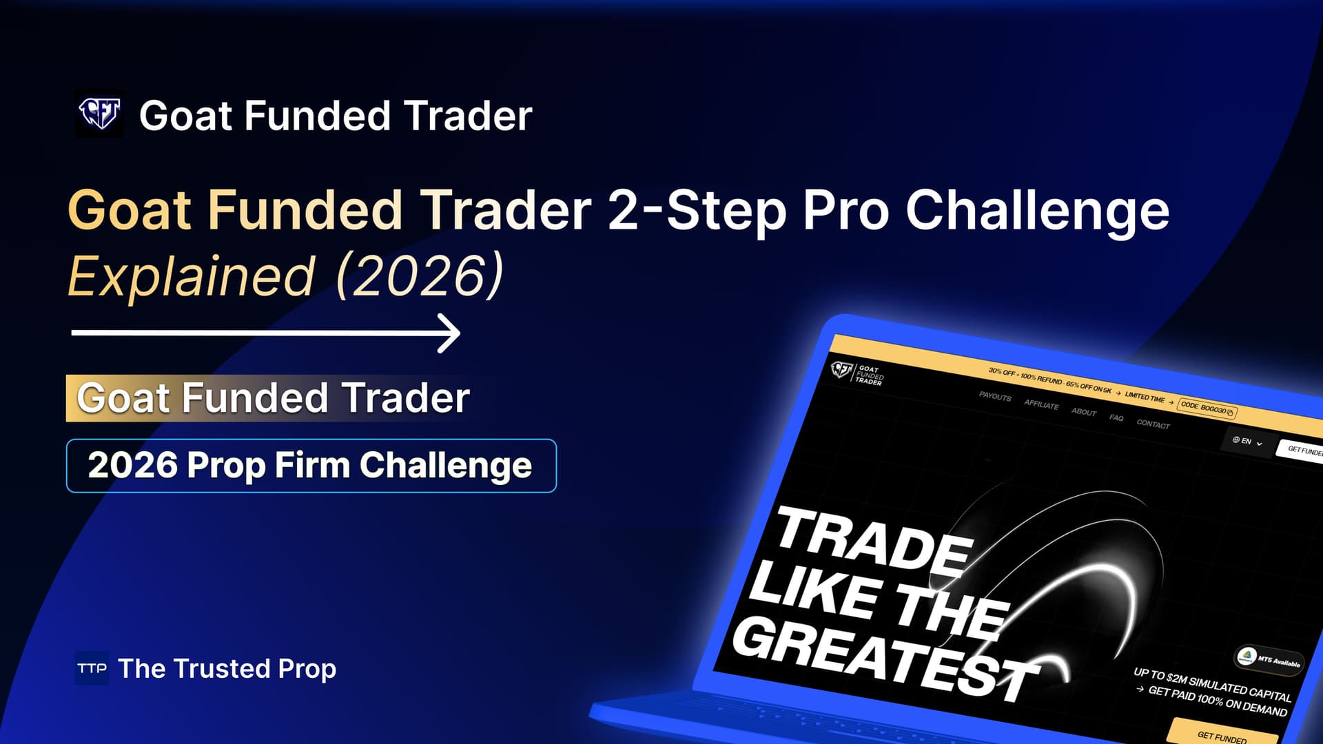 Thumbnail of Goat Funded Trader 2-Step Pro Challenge Explained (2026)